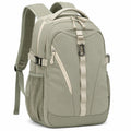 Rucksack 30 x 18 x 45 cm aus Textil in Salbeigrün mit mehreren Fächern für Alltag und Freizeit